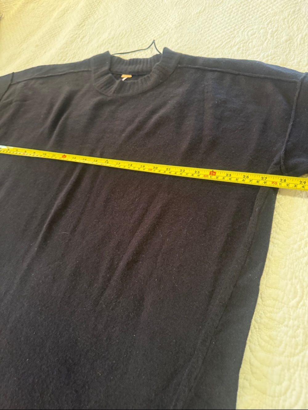 Free People Women’s Black Crewneck Sweater - Picture 6 of 7